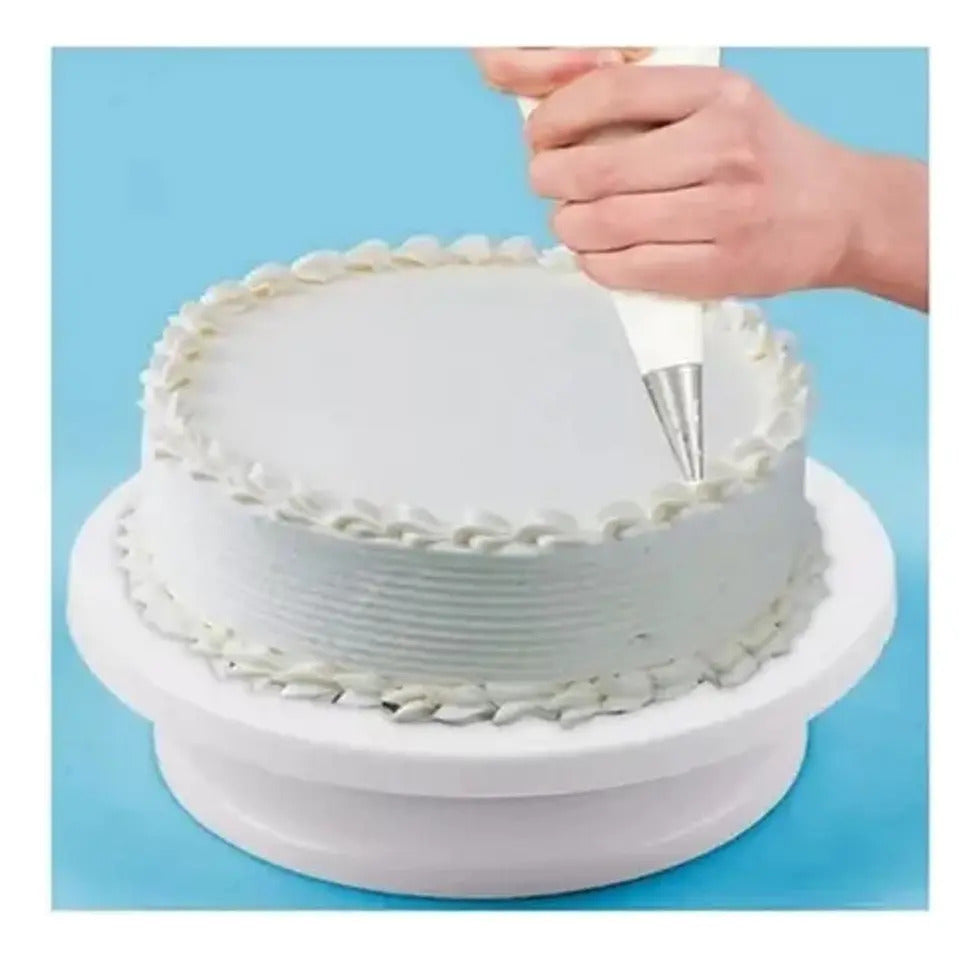 Plato Con Base Giratoria Para Decorar Pastel De 28cm - vista 5