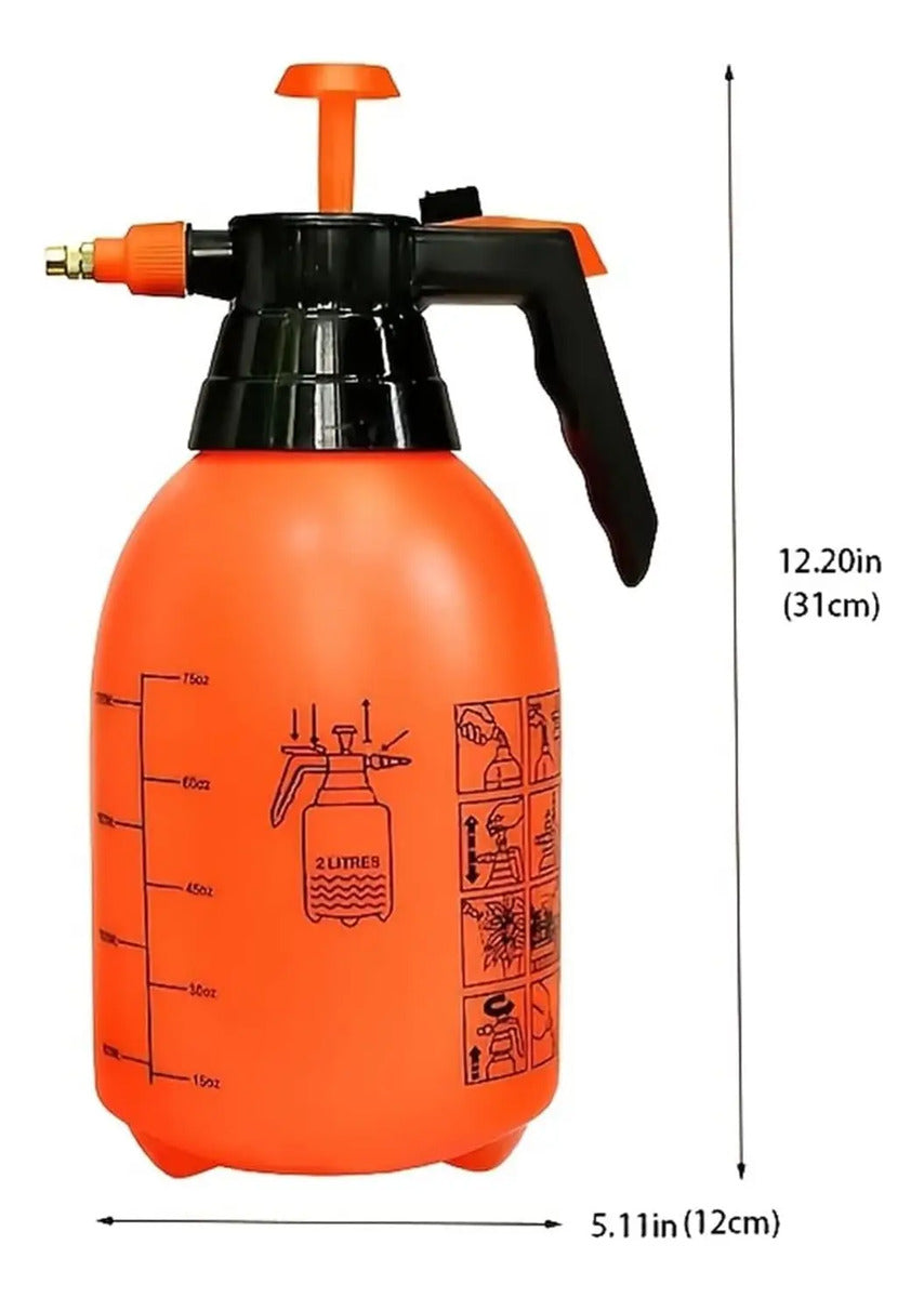 Rociador Pulverizador De Agua Regador Plantas Presion 2 Ltr - vista 3