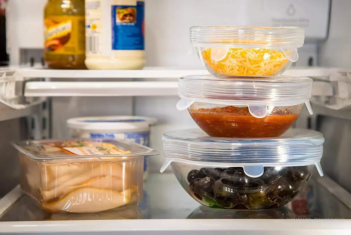 Set De 6 Tapas De Silicona Ajustables Para Alimentos Sellado - vista 10