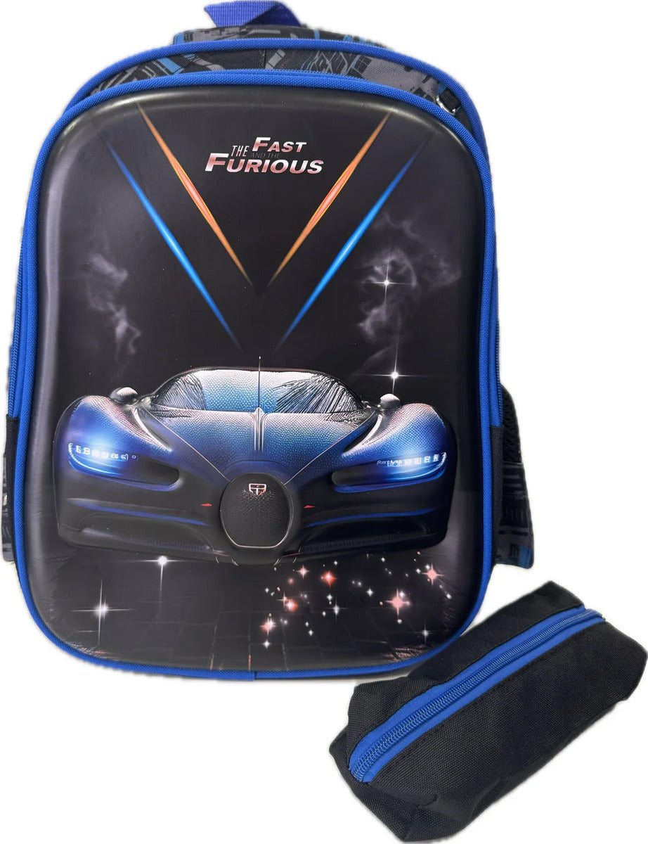 Mochila + Estuche Escolar, Infantil 2 Piezas Hermoso Diseño - vista 3