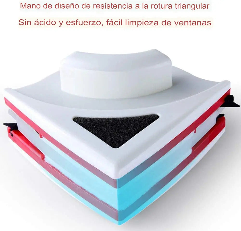 Limpia Vidrios Magnetico Limpiador De Vidrios Ventanas Hogar - vista 8