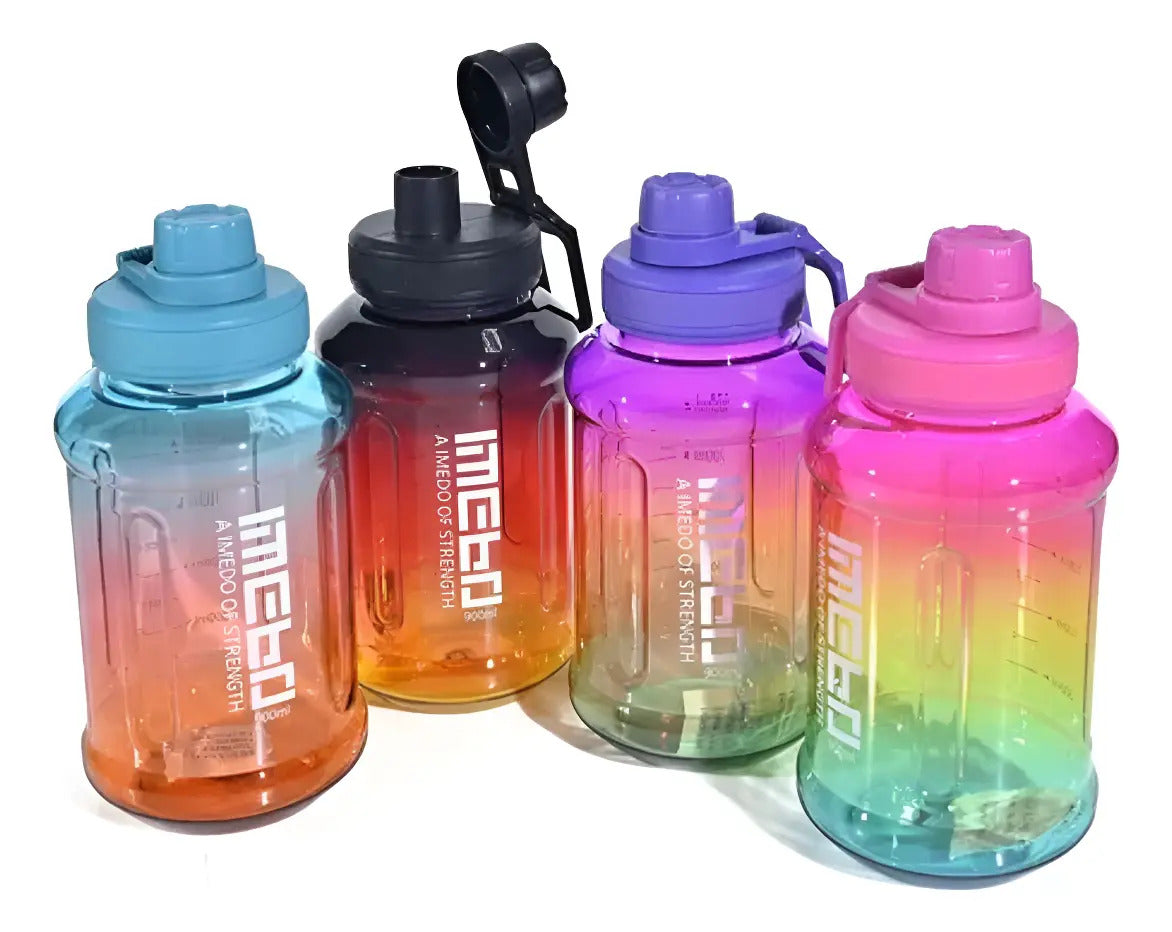 Botella De Agua Deportiva Gym Ejercicio Escolar  1.2 Litros - vista 10