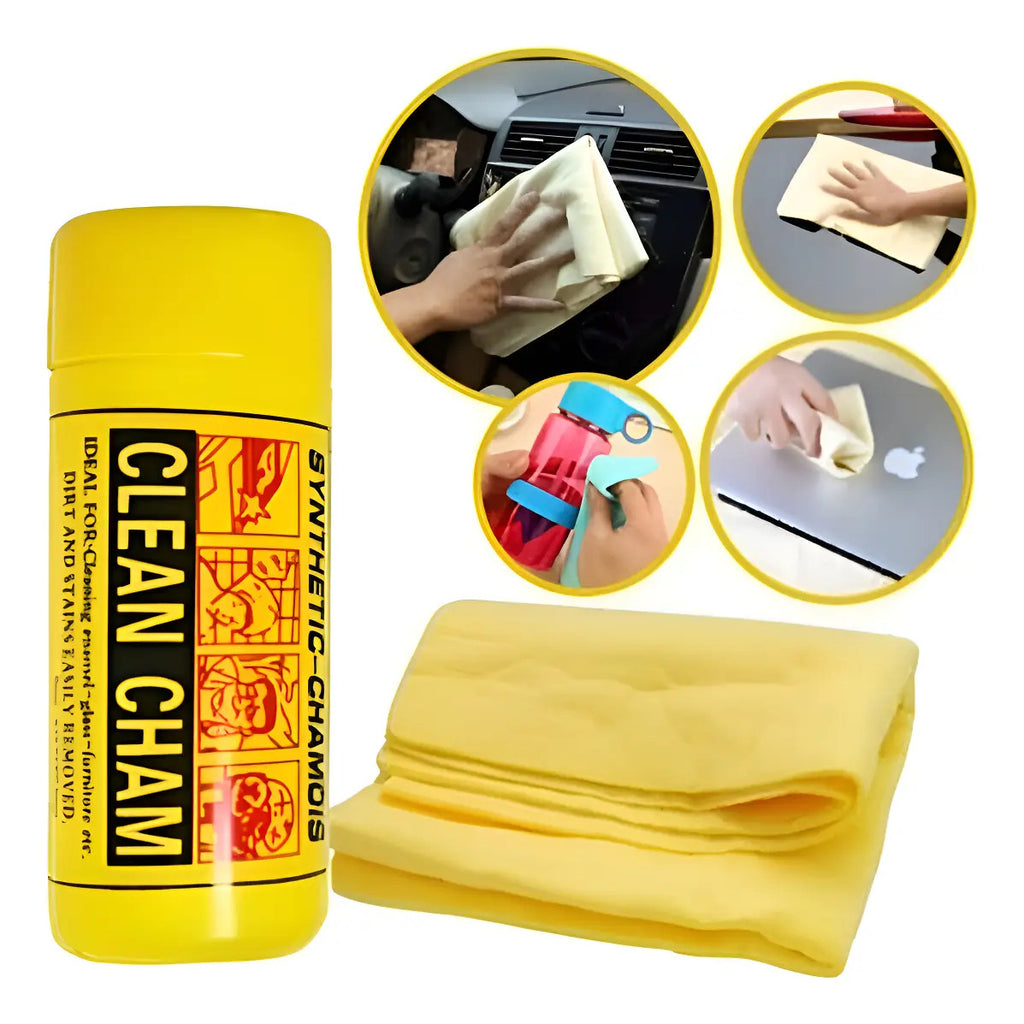 Paño absorbente de cuero sintético para secado