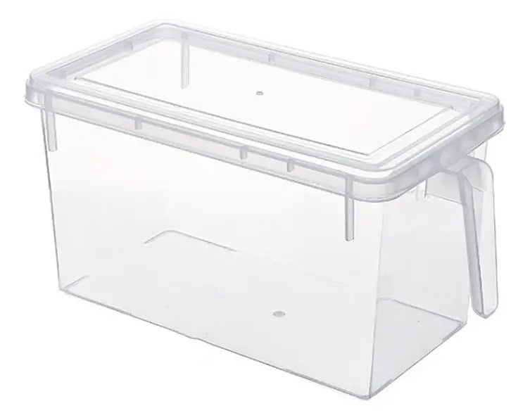 Organizador Para Refrigerador Contenedor Con Tapa Y Mango - vista 5
