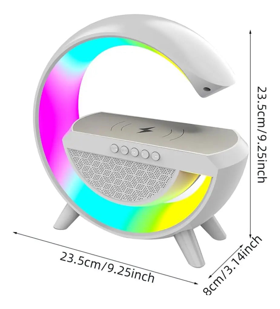 Parlante Portatil Bluetooth Luz Led Atmosfera Inteligente G - vista 2