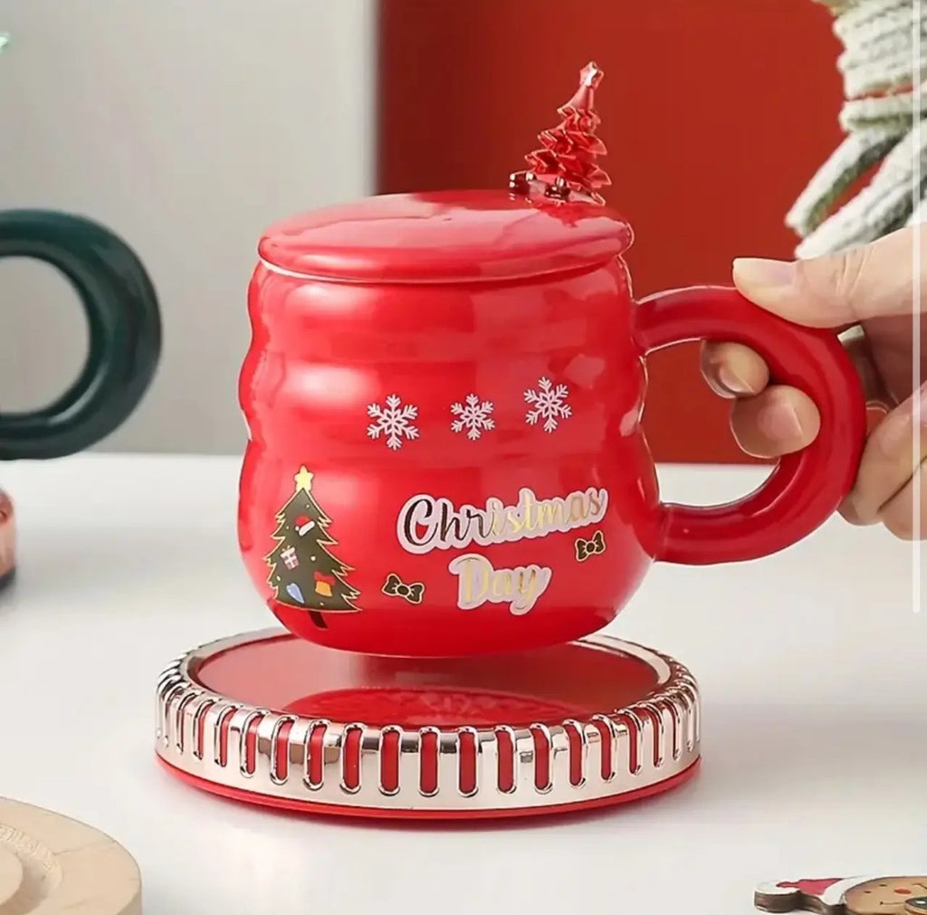 Taza Electrica Calentadora De Navidad Ideal Para Te O Cafe - vista 7