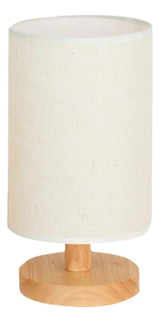 Lampara Velador Mesa Escritorio Elegante Diseño Madera E27 - vista 12