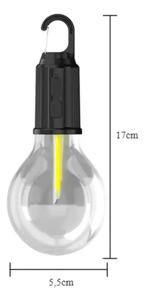 Ampolleta Portable Led Recargable Usb Luz Lampara Emergencia - vista 4