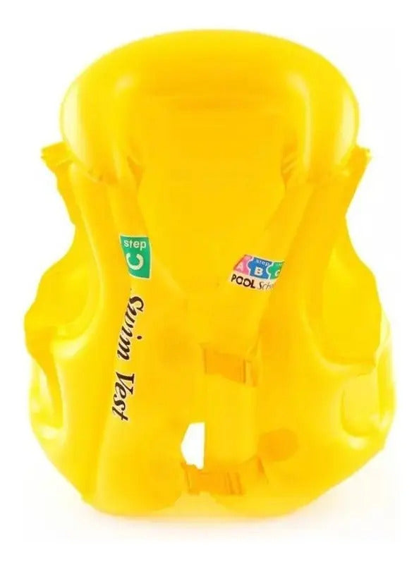 Chaleco Salvavidas Inflable Para Niños Ideal 3 A 10 Años - vista 3