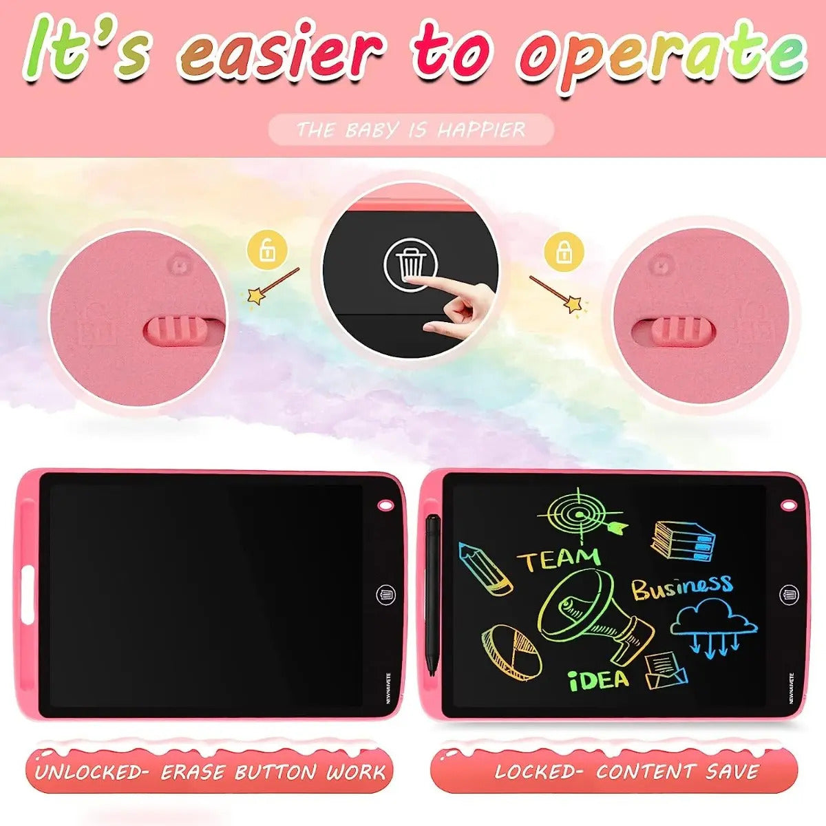 Pizarra Magica Magic Pad Para Dibujar Tablet Lcd 12 Pulgadas - vista 6
