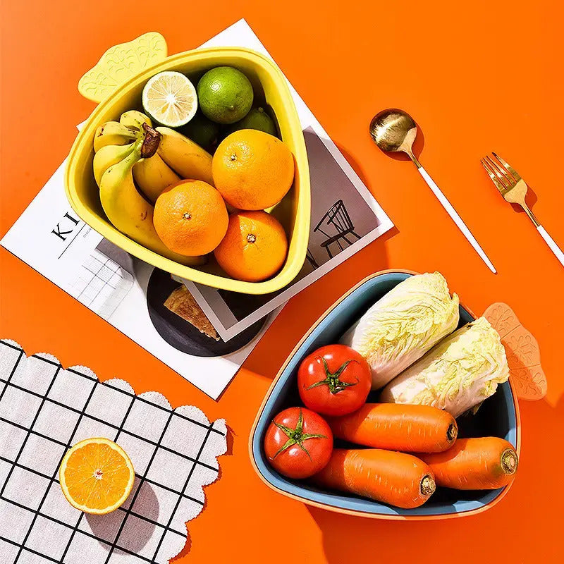 Contenedor De Alimentos Triangular Con Cesto Escurridor - vista 5