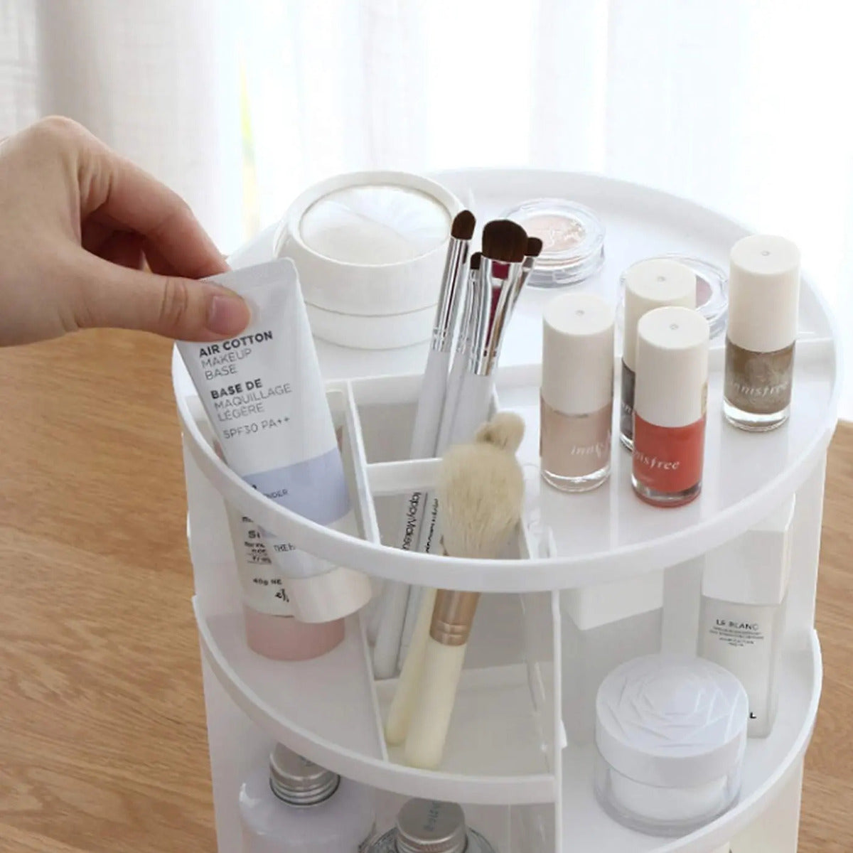 Cosmetiquero Organizador De Maquillaje Ajustable Giratorio - vista 3