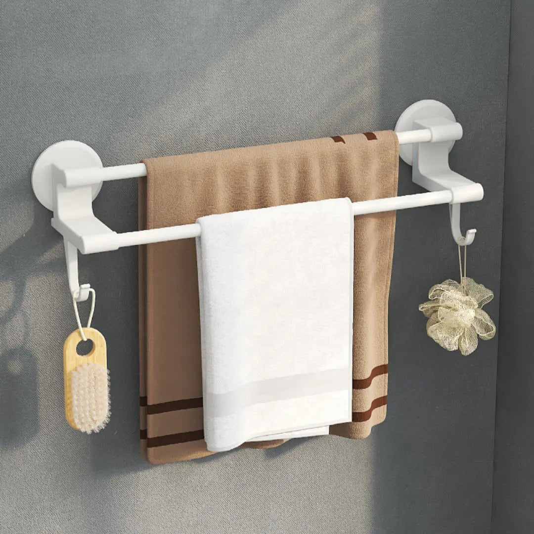 Soporte Toallero Barra Doble De Pared Toallas Baño Cocina - vista 4
