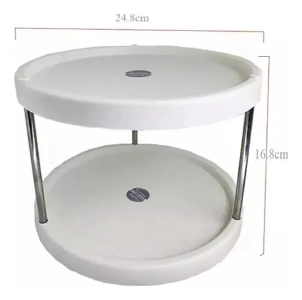 Especiero Giratorio Organizador Circular De Cocina 2 Niveles - vista 2