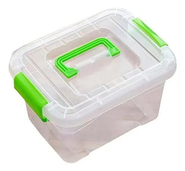 Caja organizadora con tapa y asa 6 litros