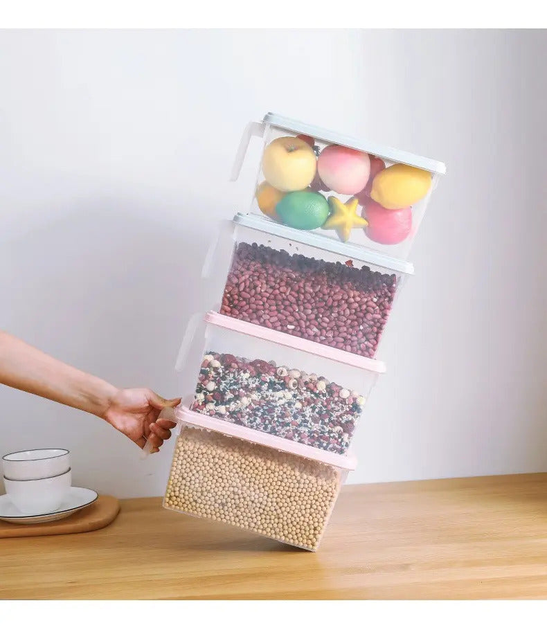 Organizador Para Refrigerador Contenedor Con Tapa Y Mango - vista 8