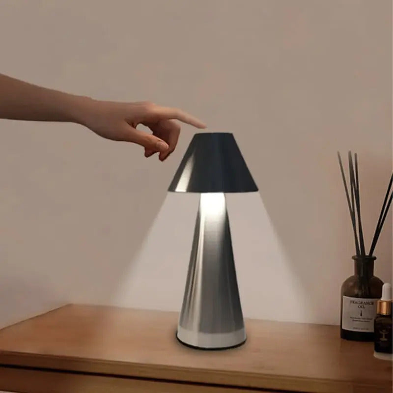 Lámpara Escritorio Diseño Moderno  Recargable 3 Tonos Touch - vista 11
