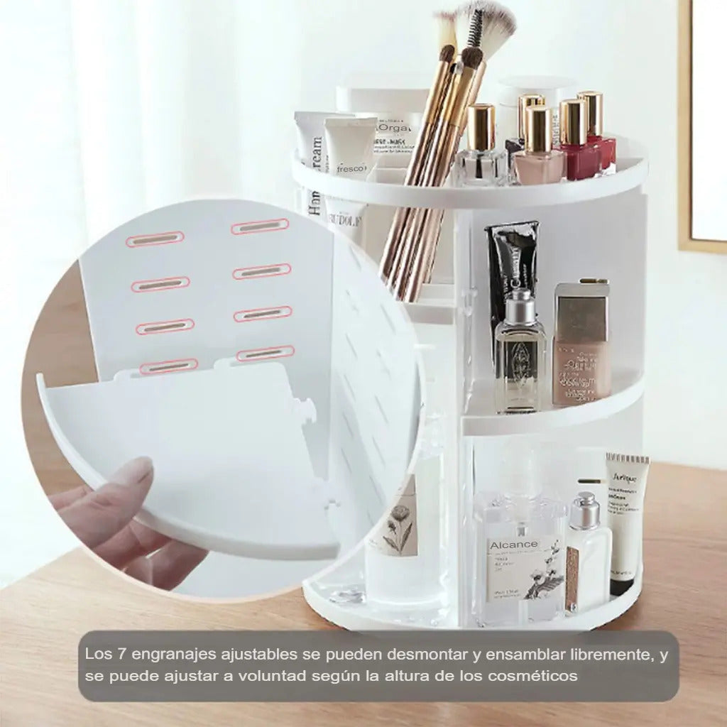 Cosmetiquero Organizador De Maquillaje Ajustable Giratorio - vista 4