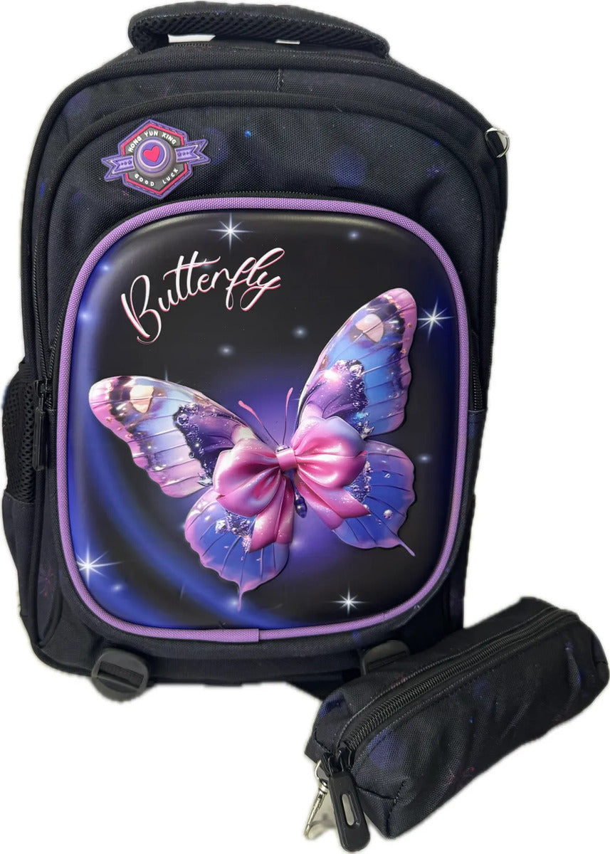 Mochila y estuche escolar infantil resistente