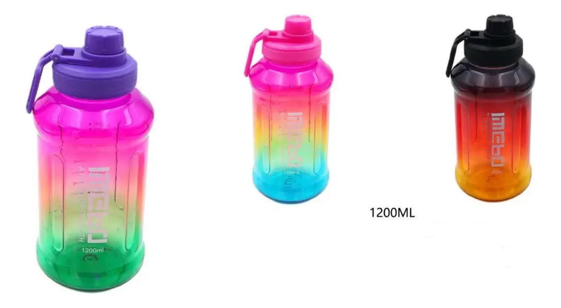 Botella De Agua Deportiva Gym Ejercicio Escolar  1.2 Litros - vista 8