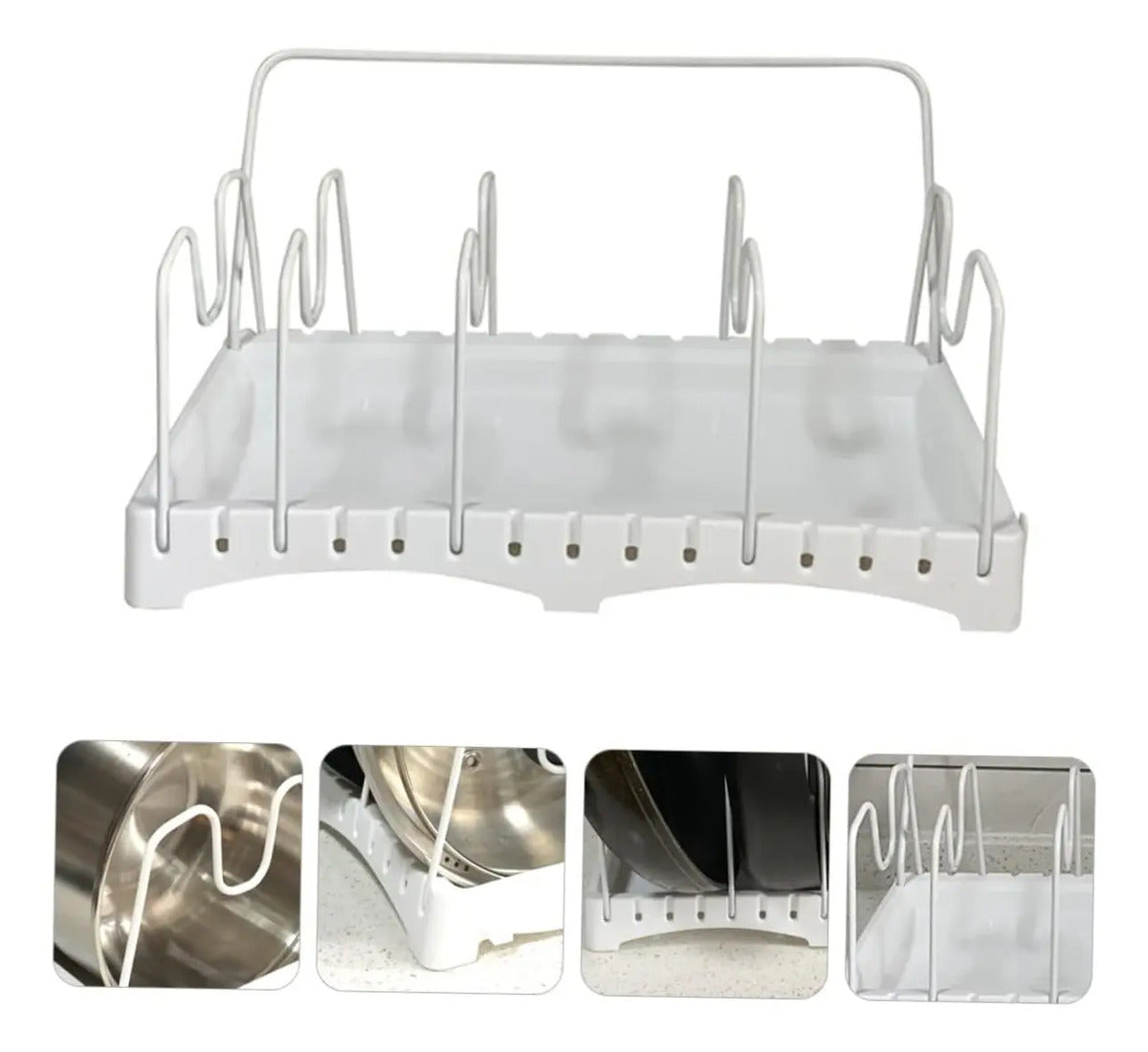 Rack Organizador De Ollas Sarten Tapas Y Tablas De Cocina - vista 9