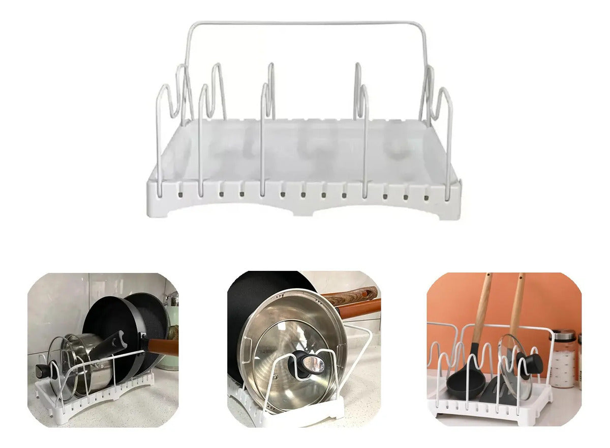 Rack Organizador De Ollas Sarten Tapas Y Tablas De Cocina - vista 2