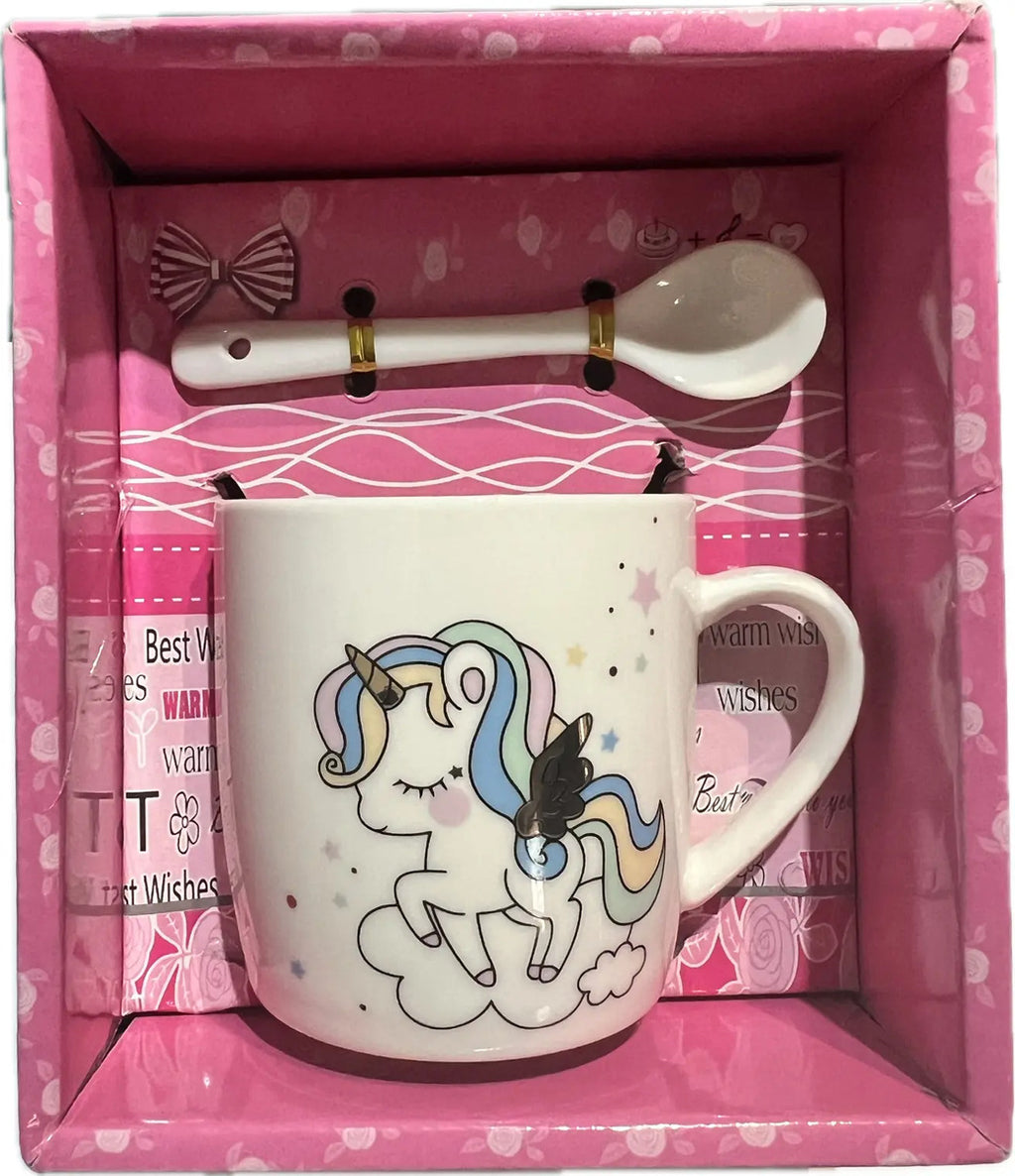 Taza De Cafe Con Cucharilla Lindo Diseño Kawaii Ideal Regalo - vista 11