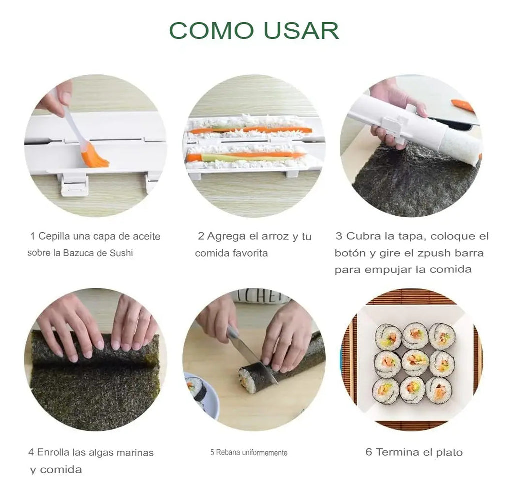 Maquina Para Hacer Sushi Molde Para Sushi Prensa Bazooka - vista 5
