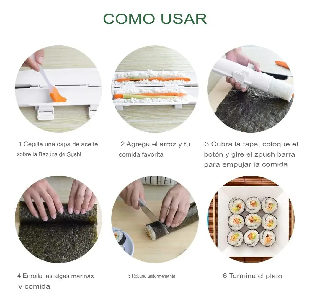 Maquina Para Hacer Sushi Molde Para Sushi Prensa Bazooka - vista 5