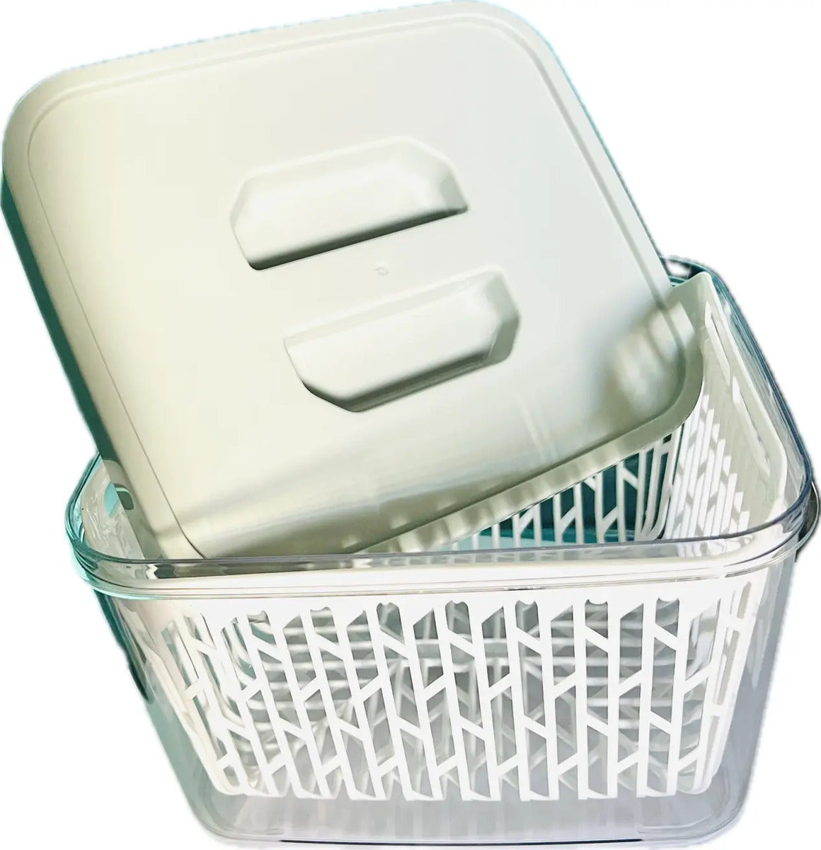 Contenedor De Alimentos Plastico Con Cesto Escurridor - vista 4