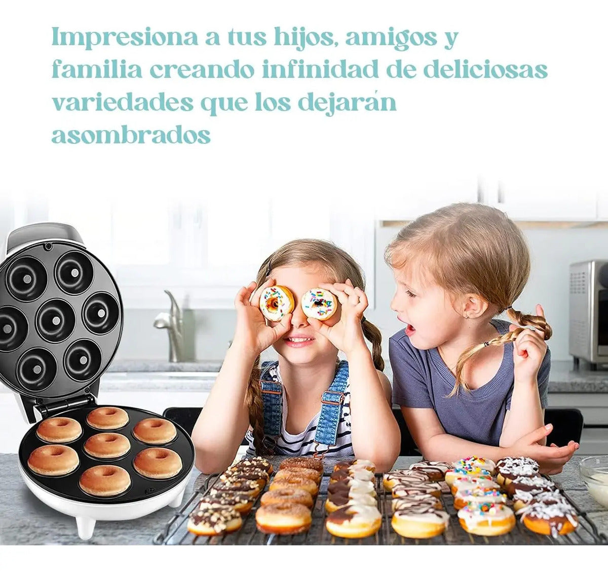 Maquina De Hacer Donas Y Mini Donas Donuts Maker 1200w - vista 4