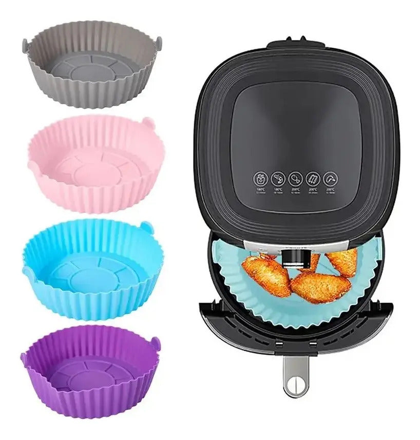 Cestos De Silicona Para Airfryer Bandeja Freidora Aire - vista 2