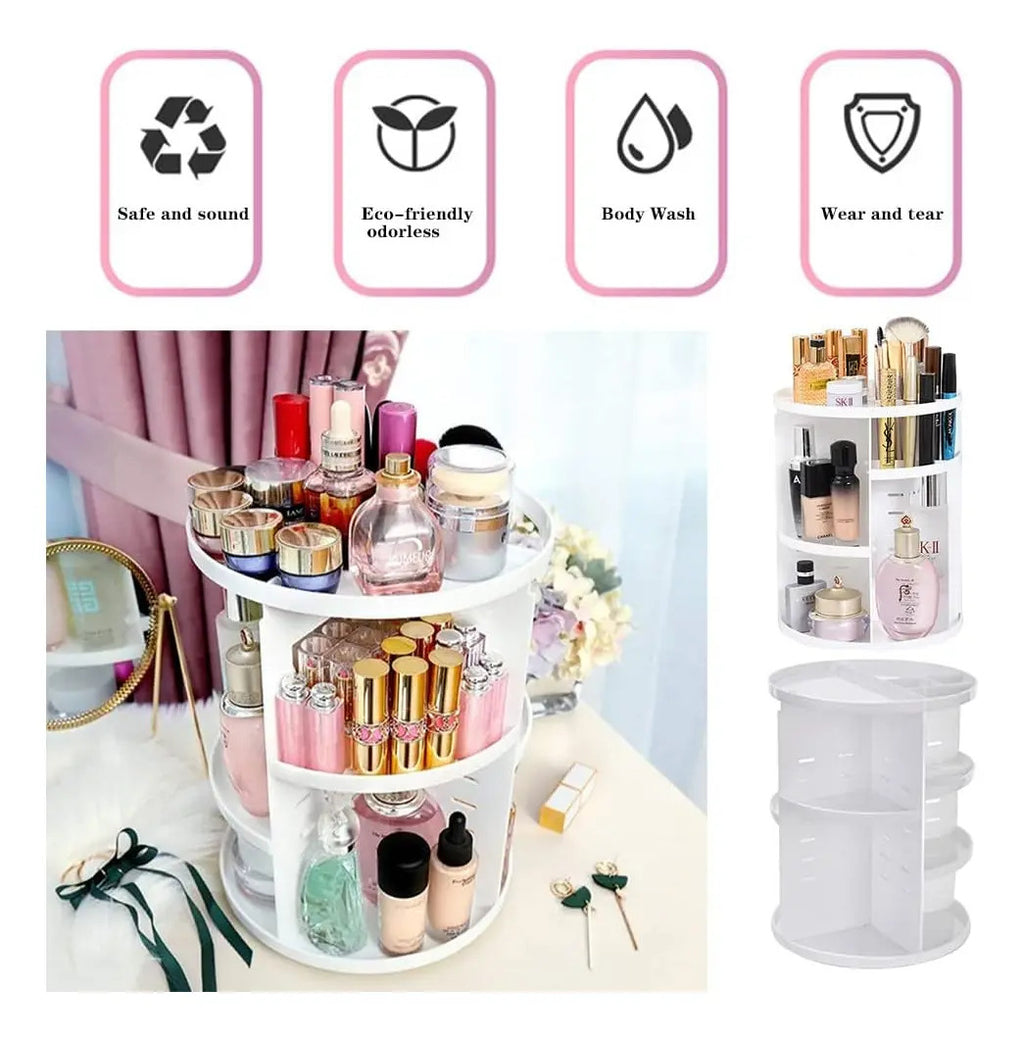 Cosmetiquero Organizador De Maquillaje Ajustable Giratorio - vista 6