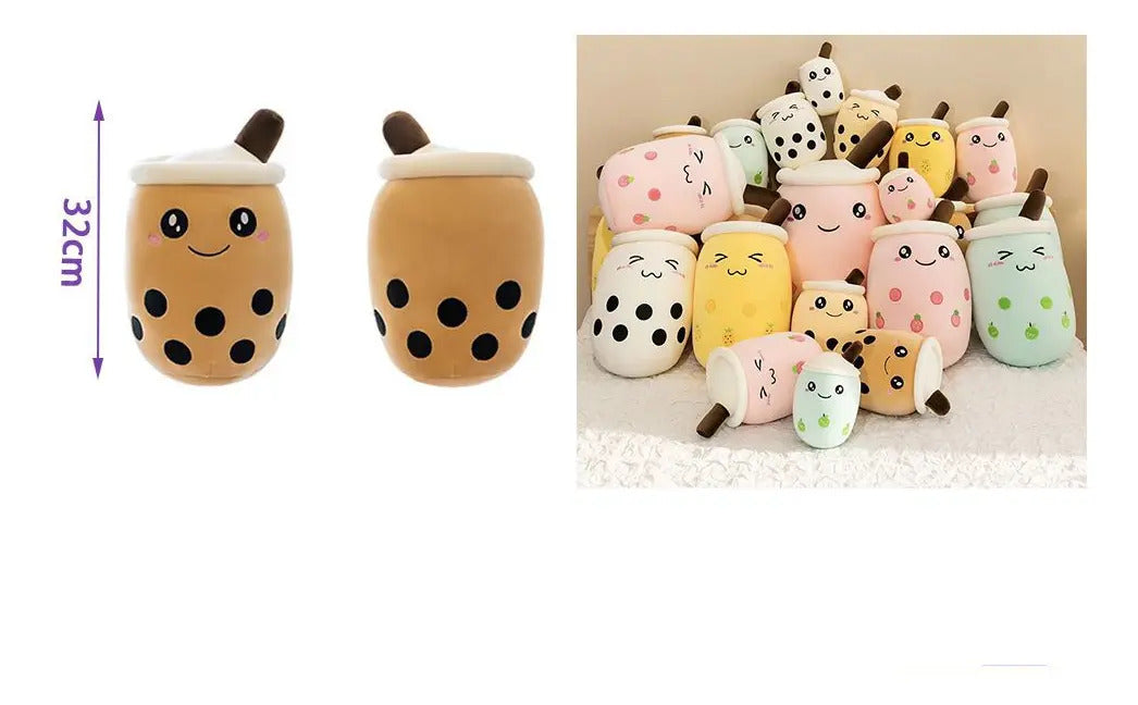 Peluche Cojin Taza Bubble Tea Suaves Tiernos Diseños Kawaii - vista 2