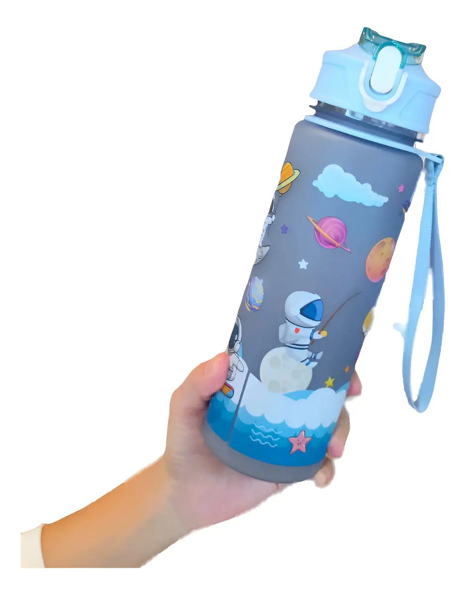 Botella deportiva diseño astronauta