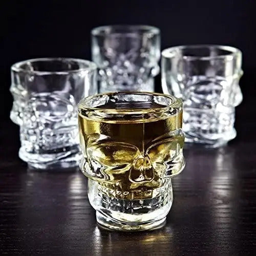 Set 6 Vaso De Calavera 75 Ml , Vidrio Corto Shot Caja - vista 6