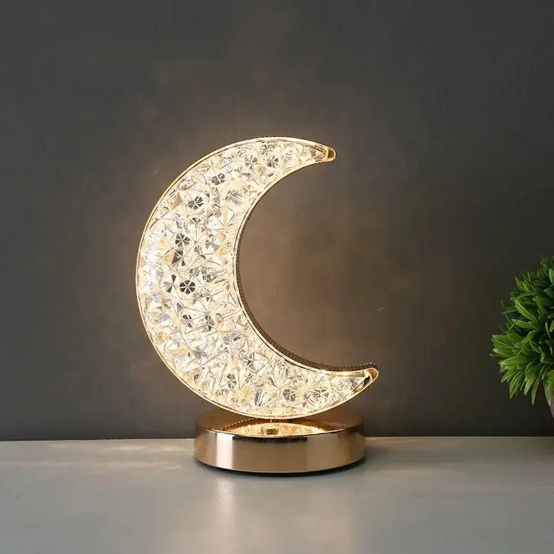 Lampara De Mesa Con Forma De Luna Recargable/touch - vista 2
