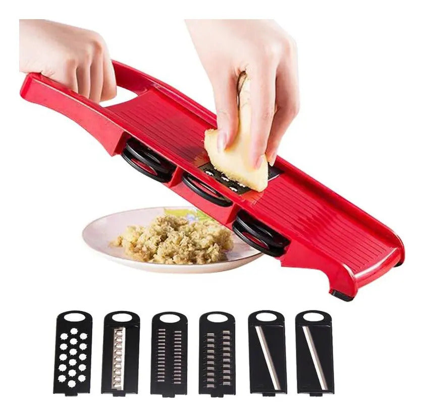 Picador De Verduras Rallador Cortador Fruta Alimentos Manual