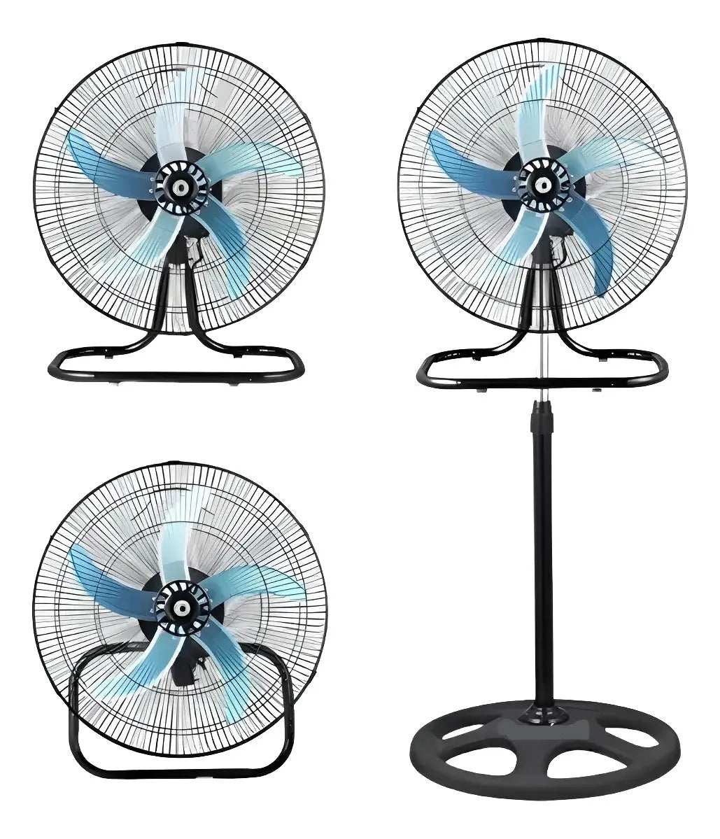 Ventilador metálico 3 en 1 con 5 aspas