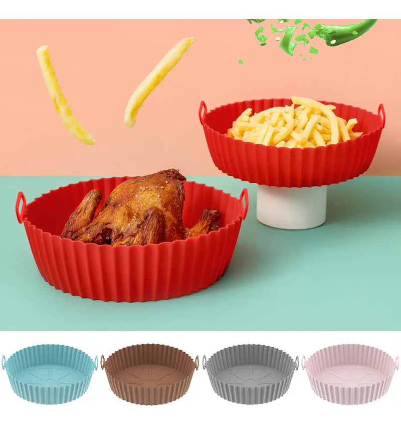 Cestos De Silicona Para Airfryer Bandeja Freidora Aire - vista 8