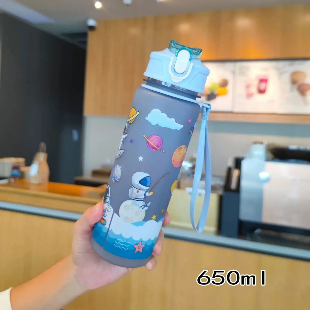 Botella De Agua Deportiva Gym Escolar Diseño Astronauta - vista 2
