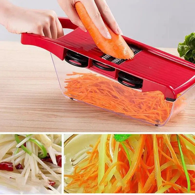 Picador De Verduras Rallador Cortador Fruta Alimentos Manual - vista 5