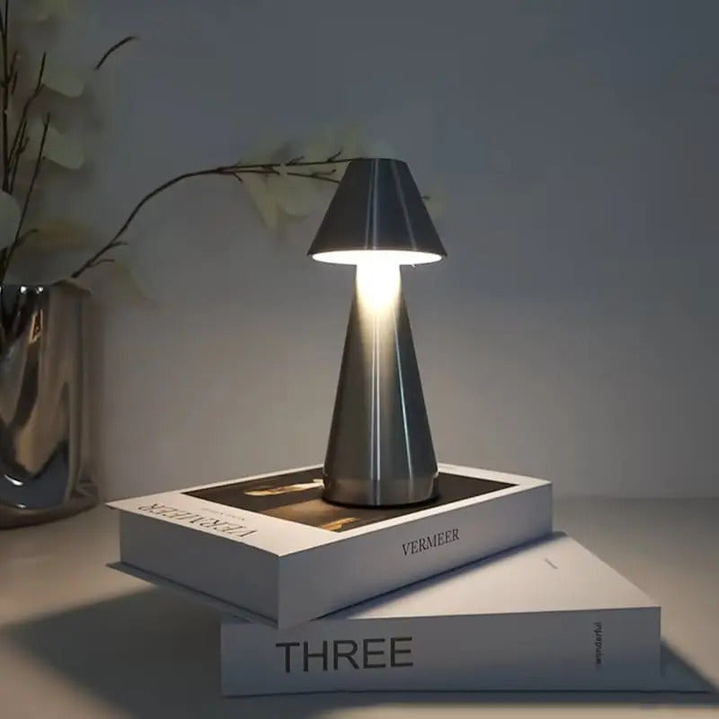 Lámpara Escritorio Diseño Moderno  Recargable 3 Tonos Touch - vista 8