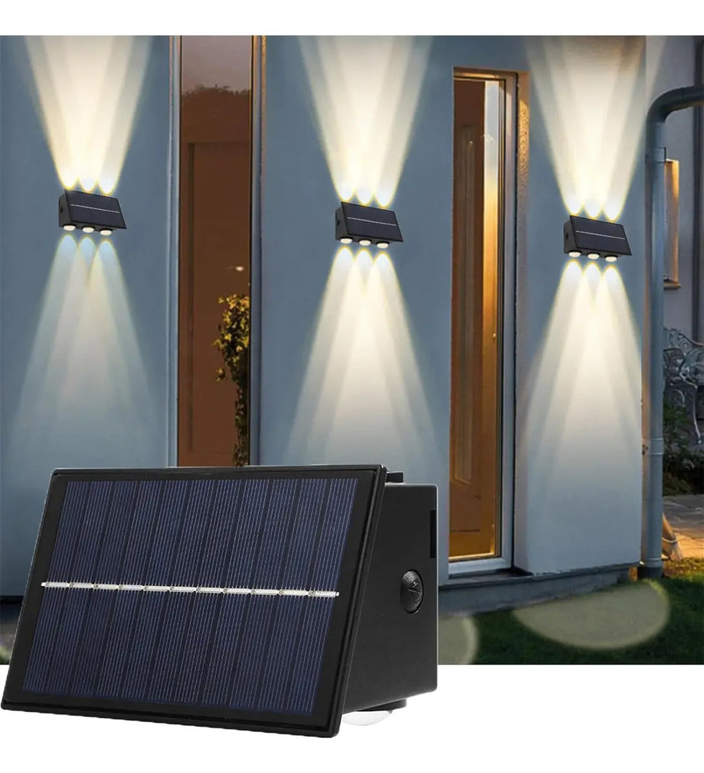 Lampara Solar Led Foco Solar Exterior Decorativo Aplique