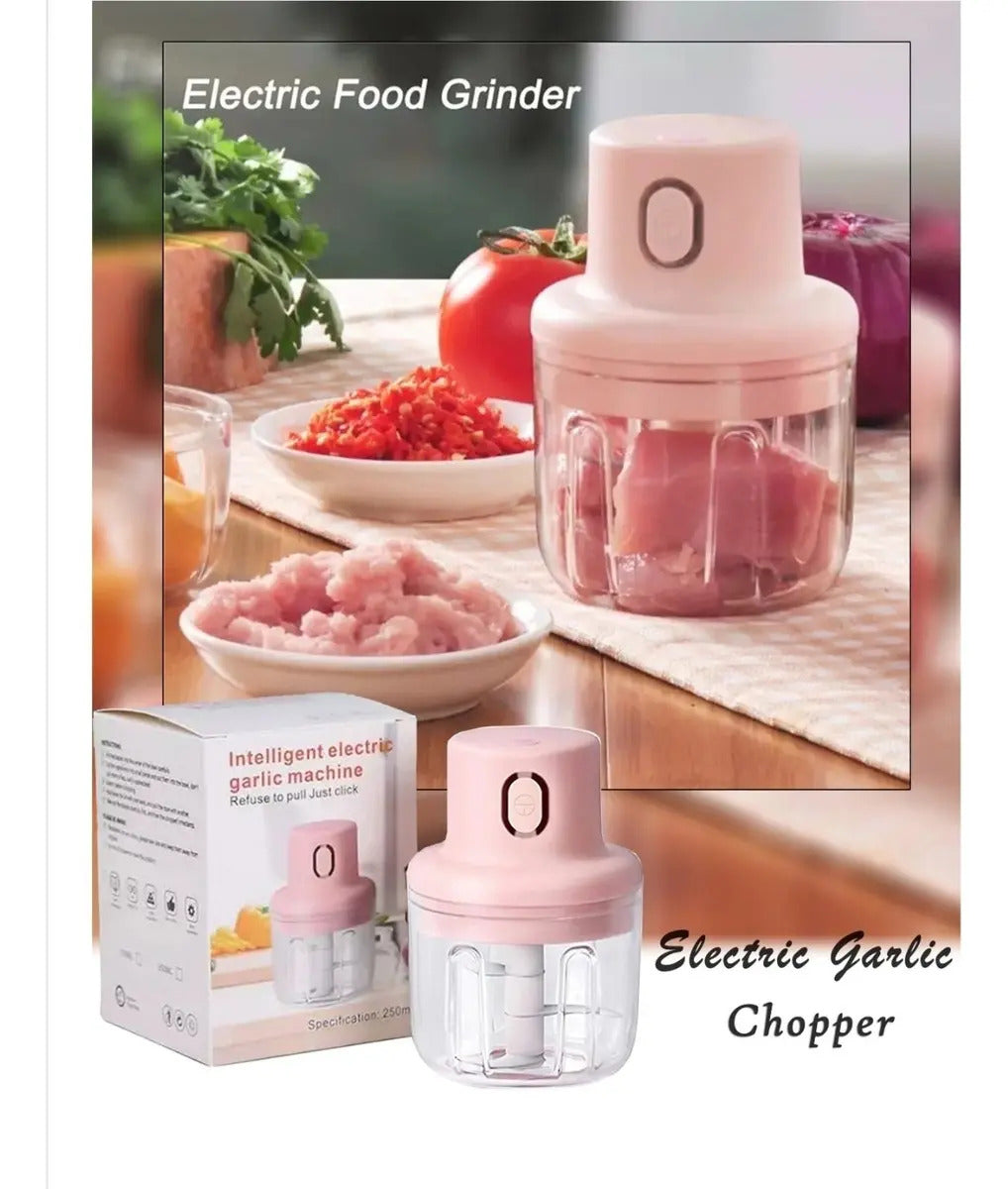 Mini Picador De Ajo Triturador Moledor Ajos Y Verduras - vista 3