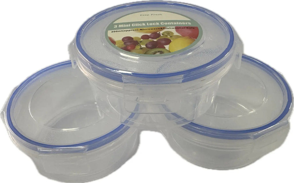 Set 3 Taper Contenedores Hermético Plástico Comida/alimentos - vista 2