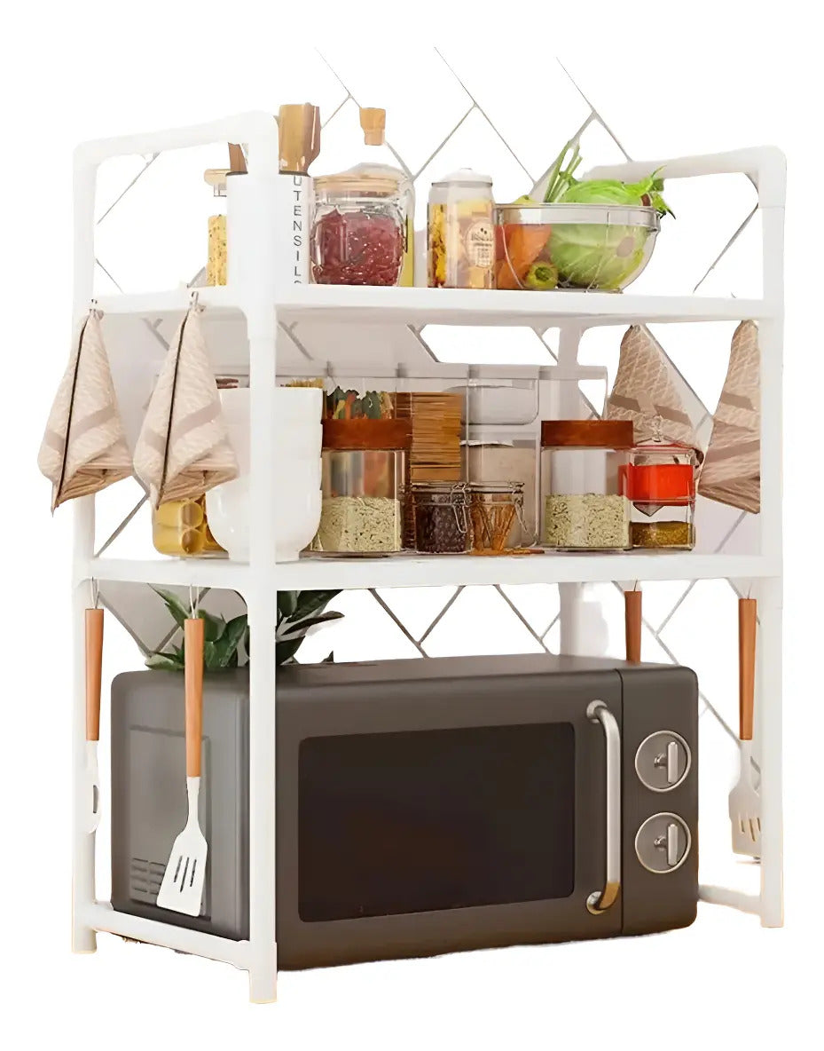 Rack Estante Organizador De Cocina Para Microondas 3 Niveles - vista 12