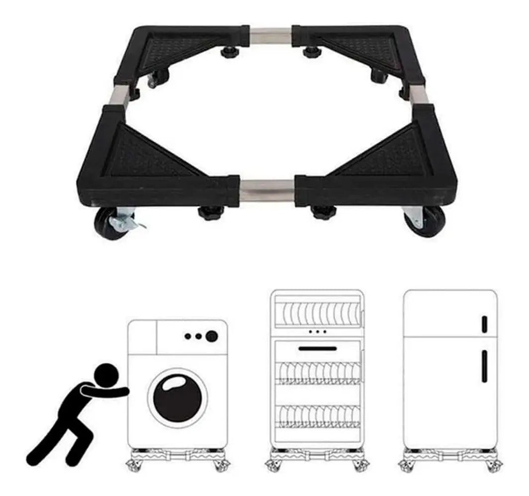 Soporte Base Ajustable Con Ruedas Para Mover Lavadora Nevera - vista 6
