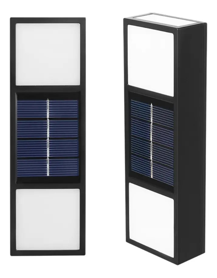 Pack 2 Luces Solares Foco Led Lampara Aplique Con Sensor Luz - vista 5