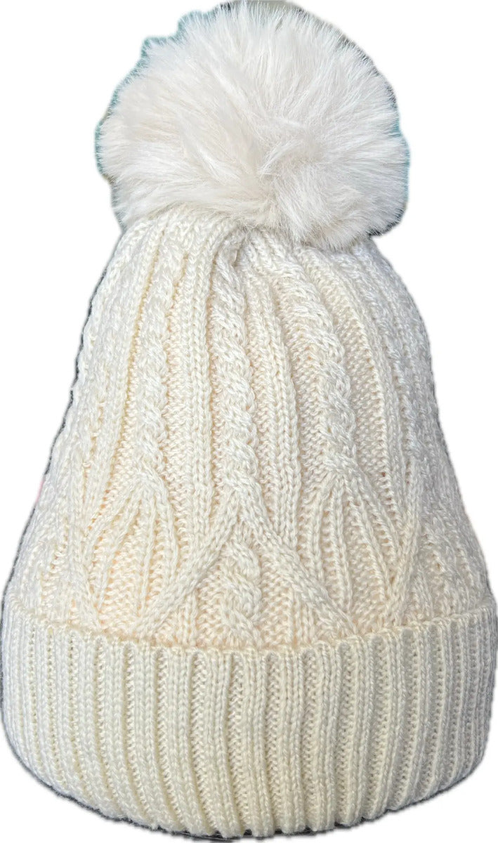 Gorro De Invierno Con Interior De Chiporro Y Pompon Peludo - vista 10